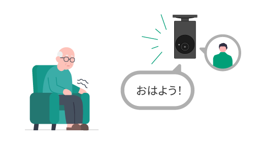 双方向音声でコミュニケーション