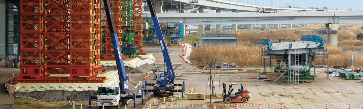 建設現場、工事現場