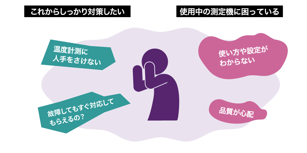 これからしっかり対策したい / 使用中の計測機に困っている