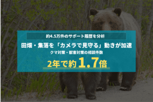 田畑・集落を「カメラでみ守る」動きが加速 2年で約1.7倍